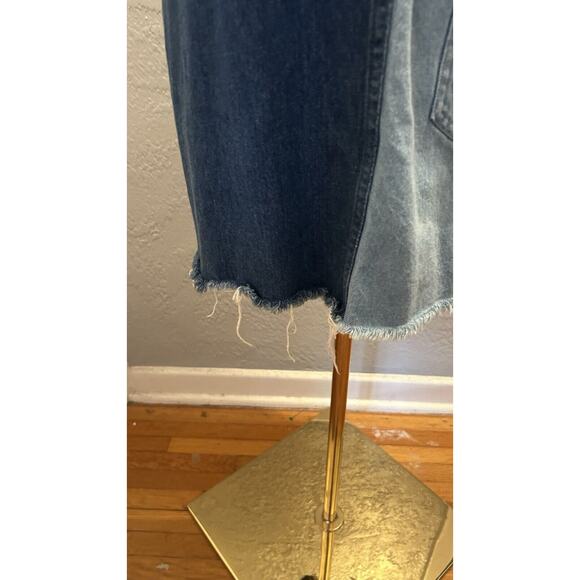 Divided H&M Denim Bib Overall Jumper Dress Women's 6 O-ring Racerback Trendy - Picture 4 of 9